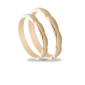 Βέρες Σετ Χρυσές Λουστραρισμένες MASCHIO FEMMINA TMF-97 - themelidisjewels